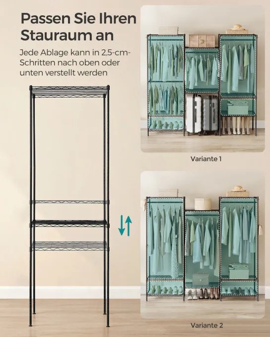 Otvorená šatníková skriňa LGR431B01