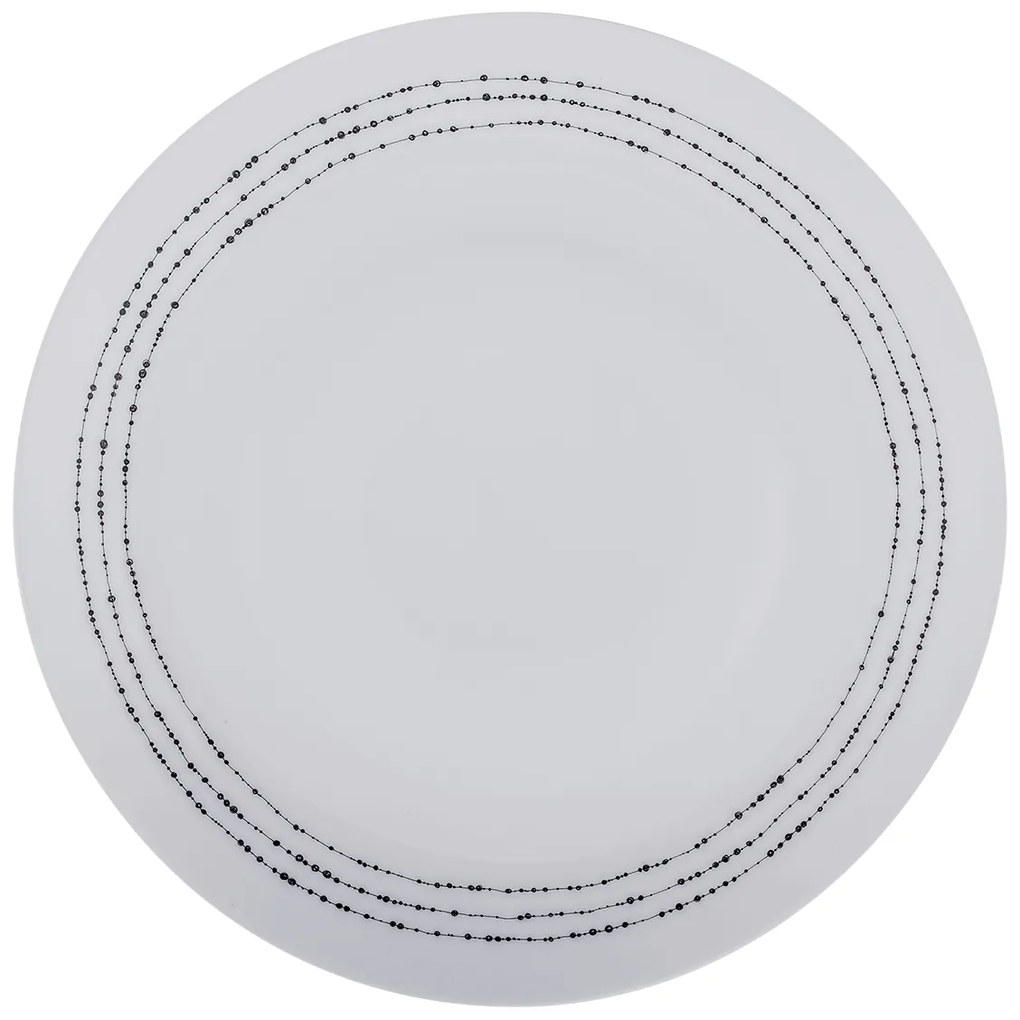 Plytký tanier 27 cm set 4 ks - Basic Dots - 490824