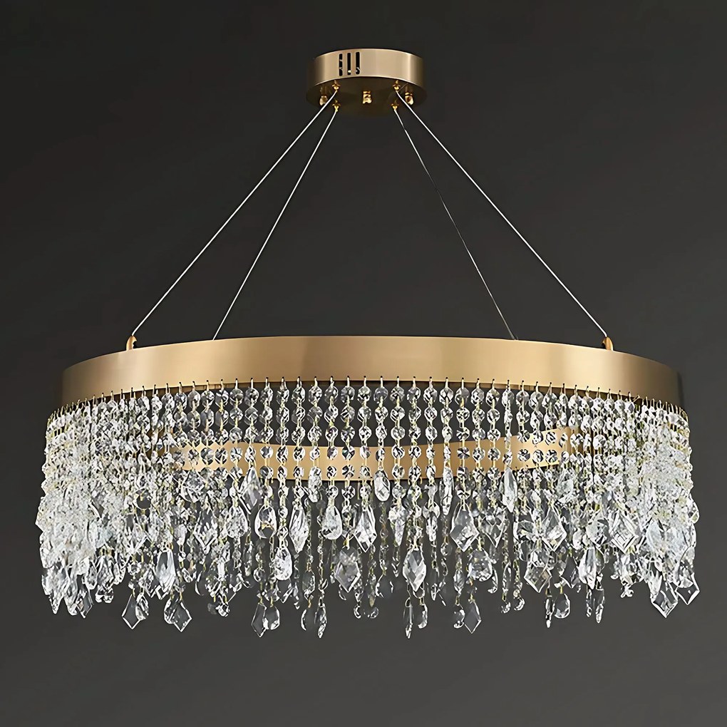 Toolight Toolight, LED závesné osvetlenie 40cm, 18W, 4000K, APP1730-1CP, zlatá, OSW-04341