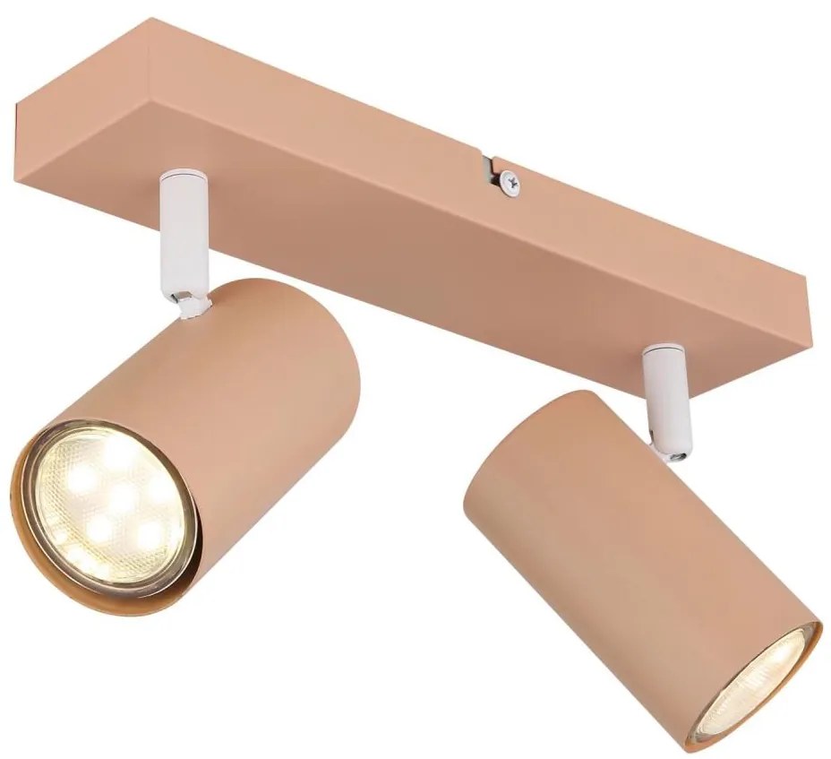 Globo 57911-2P - Bodové svietidlo ROBBY 2xGU10/25W/230V oranžová