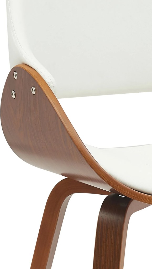 Sada 2 ks jedálenskej stoličky Vangale - orech/biela