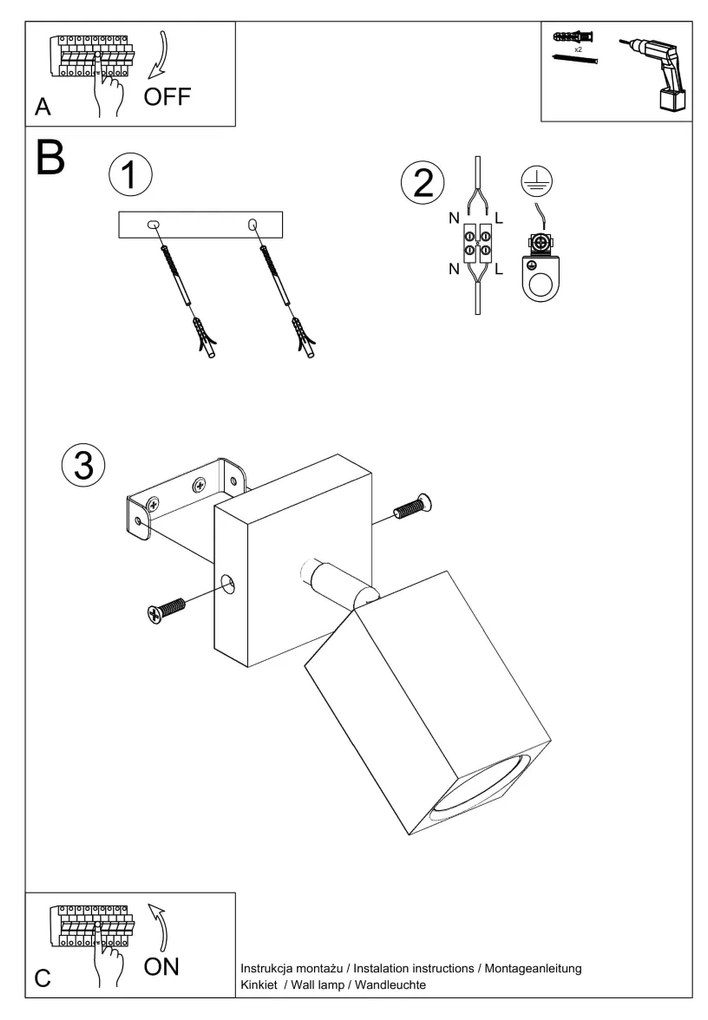 Sollux Lighting Nástenné svietidlo KEKE dub