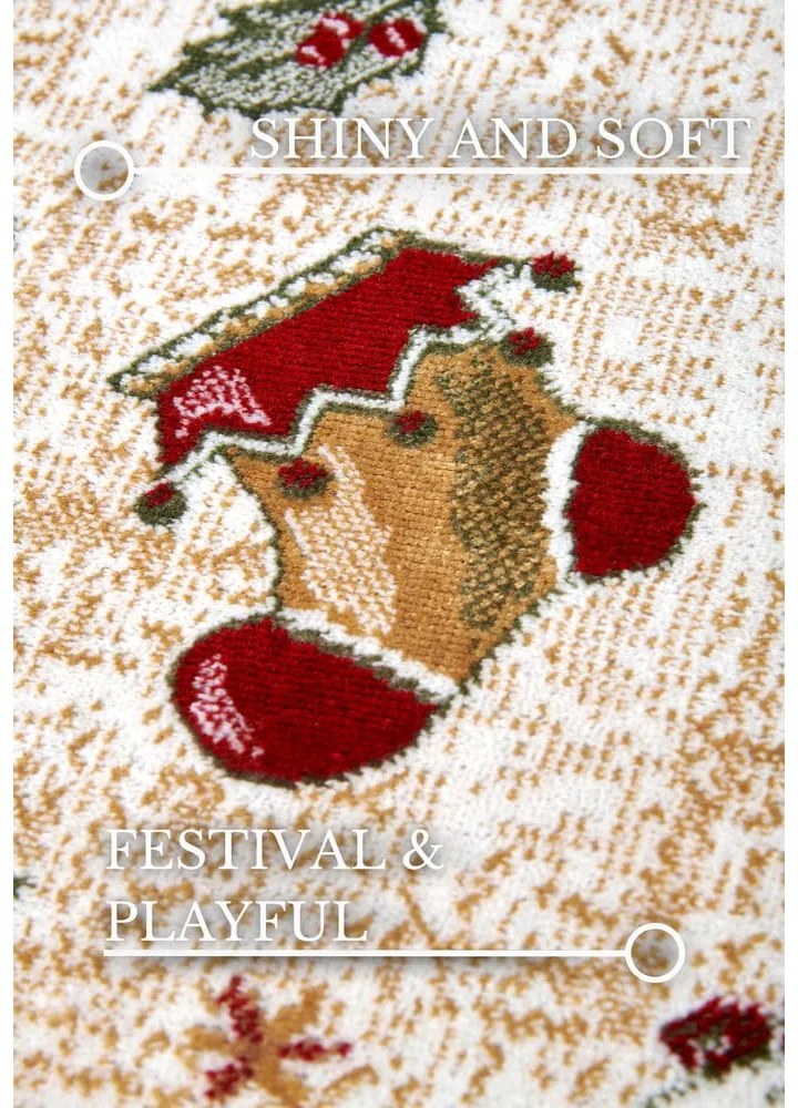 Červený koberec s vianočným motívom s prímesou bavlny 160x230 cm Toy's Delight Red Christmas – Villeroy&amp;Boch