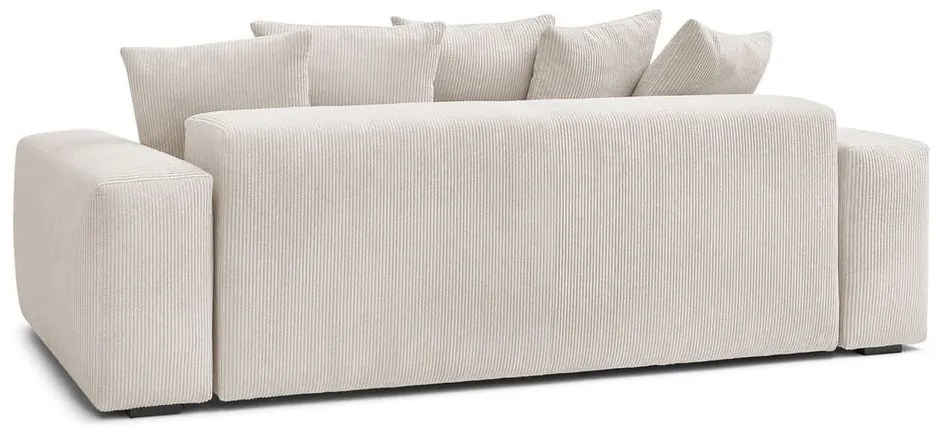 Krémová menčestrová pohovka 280 cm Voltaire – Bobochic Paris