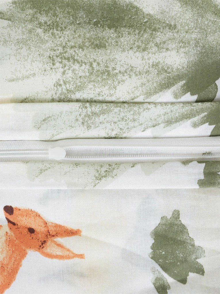 Bavlnená obliečka na vankúš Renforcé 40 × 60 cm - Lesné zvieratká