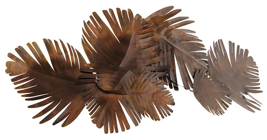 Art Deco nástenná lampa medená 105 cm 2-svetlo - Lauf