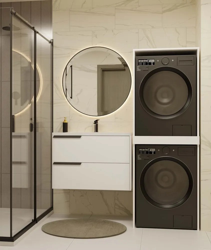 Stojan na práčku a sušičku POLA biely