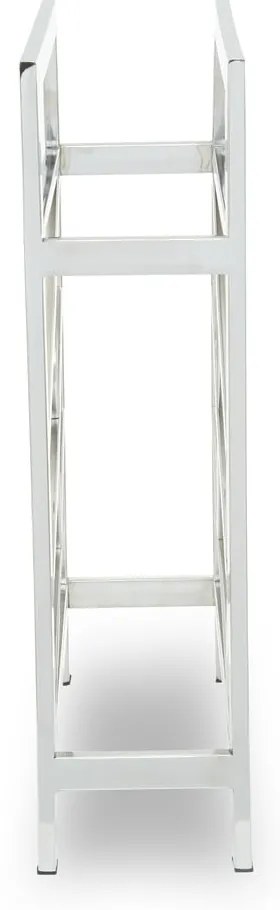 Kovový regál na víno v lesklo striebornej farbe na 12 fliaš Barolo – Premier Housewares