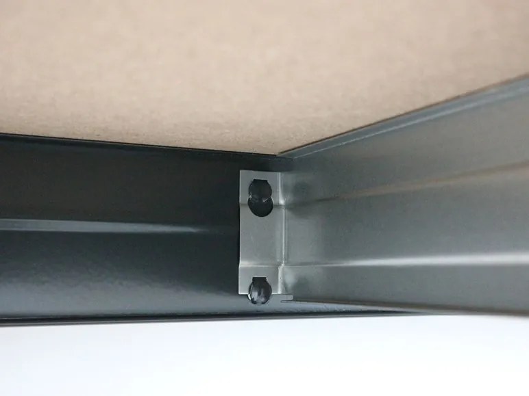 AR Shelving Regál so 4 policami Rivet, 180 x 180 x 60 cm, sivý (100242152)