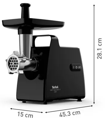 Tefal - Mlynček na mäso 6v1 2000W/230V čierna