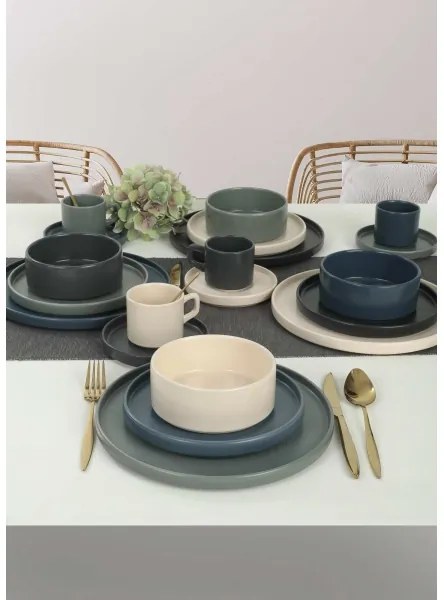 Jedálna súprava 20 ks pestrofarebná/kamenina