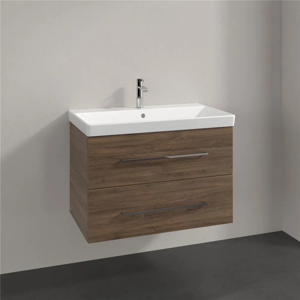 VILLEROY & BOCH Avento závesná skrinka pod umývadlo, 2 zásuvky, 780 x 452 x 514 mm, Arizona Oak, A89100VH