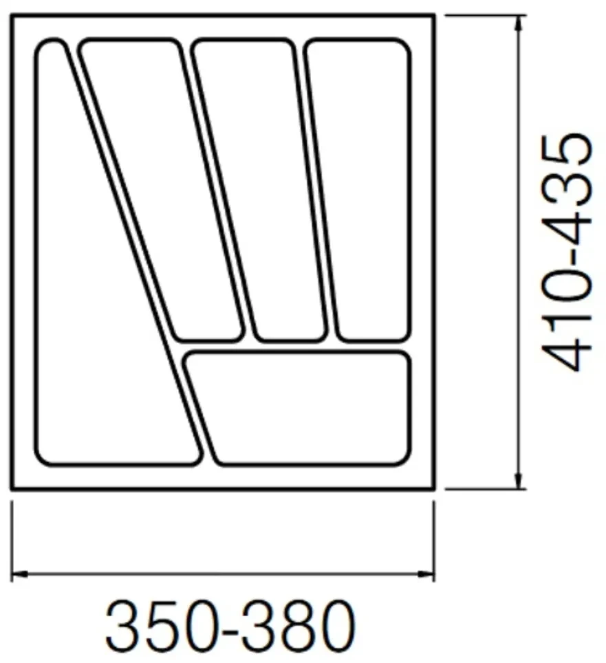 Strong Príborník 144116 380 x 435 mm sivý