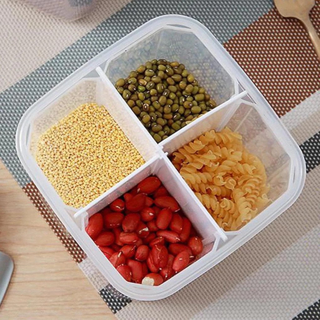 Orion Delená dóza na potraviny so 4 sekciami - 2,45 l (4 x 0,6 l) FOLY Extra, sivá