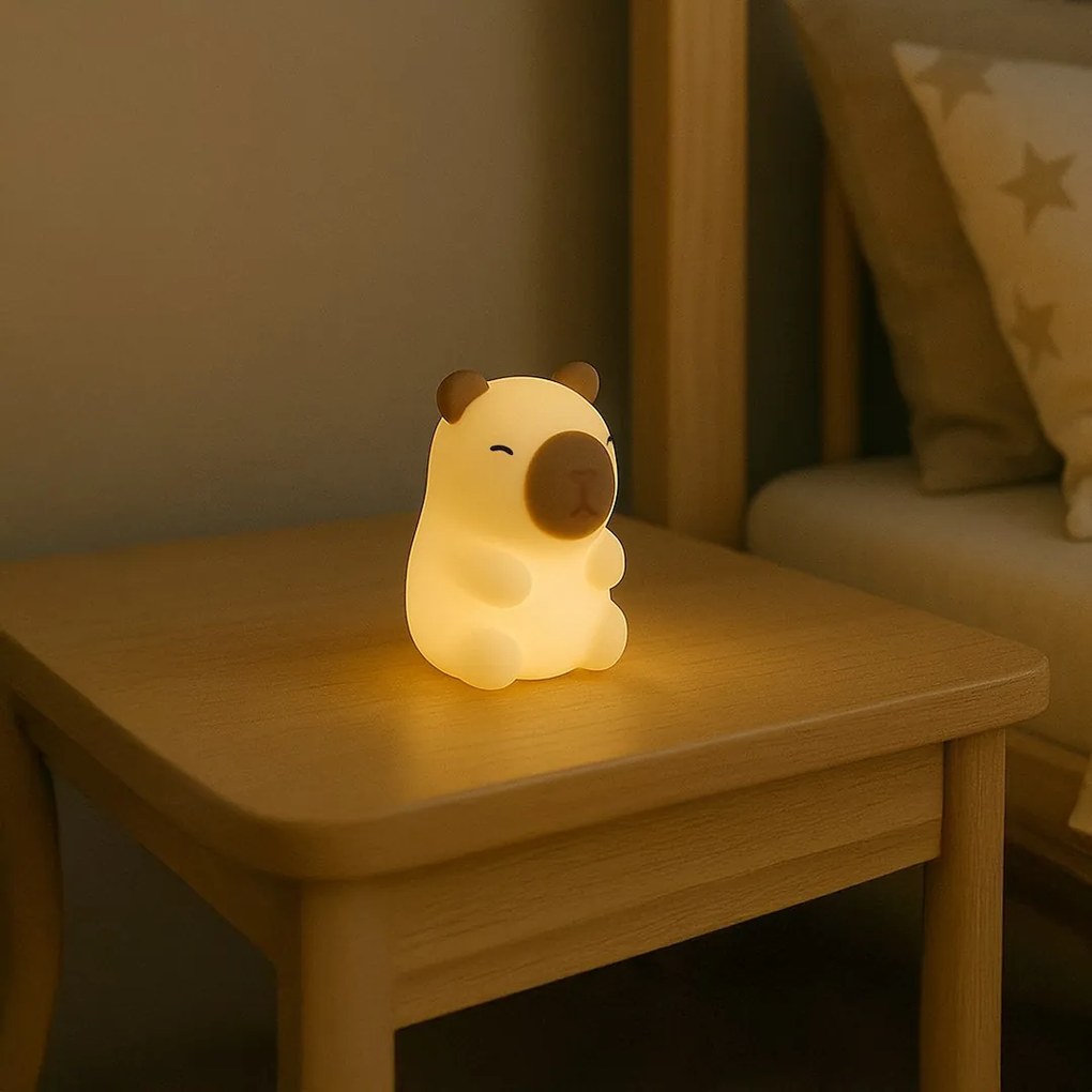 Detská lampa Capybara, 0,45w, 3000k, RGB