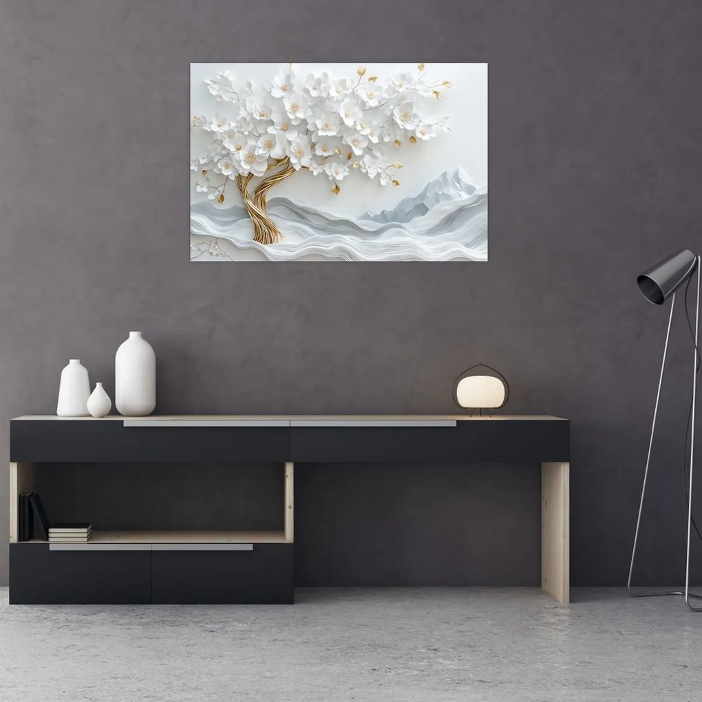 Obraz – 3D elegantný strom života (90x60 cm)