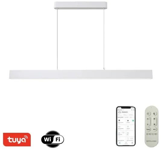 Brilagi - stmievateľný LED luster SLEEKLINE SMART LED/40W/230V Wi-Fi Tuya biely + diaľkové ovládanie