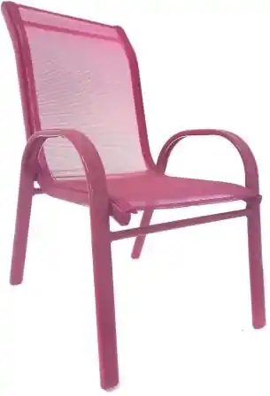 Pronett SM1374 Detská záhradná stolička stohovateľná ružová | BIANO
