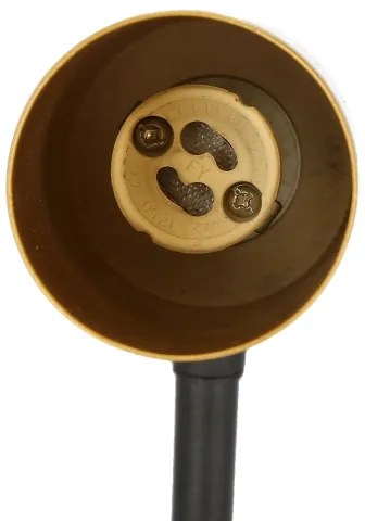 Nástenná lampička TINA 1xGU10/15W/230V čierna/zlatá