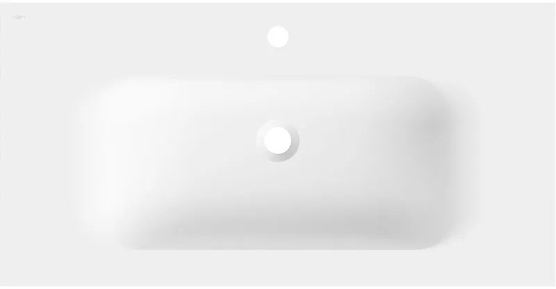 Mexen Vela, umývadlo na zapustenie 91 x 46,5 cm, biela matná, 25239001