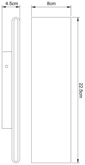 Globo 41751-8B - LED Nástenné svietidlo SIEGFRIED LED/8W/230V