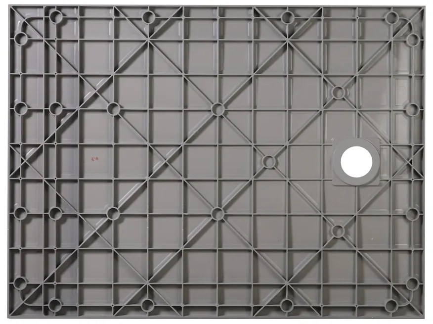 Erga Hyper, SMC sprchová vanička 80x80x2,6 cm + sifón, šedá matná, ERG-V06-SMC-8080S-GR