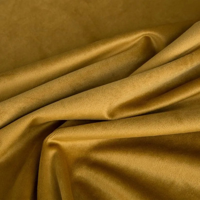 Dekorstudio Luxusný zamatový záves so strapcami v medenej farbe