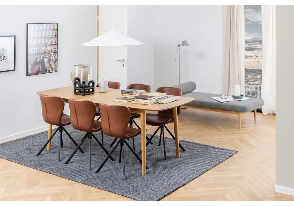 Rozkladací jedálenský stôl s doskou v dubovom dekore 180x90 cm Montreux - Actona