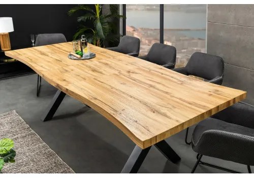 Rozkladací jedálenský stôl 45079 180/220x90cm Divoký dub fólia  - Komfort-nábytok