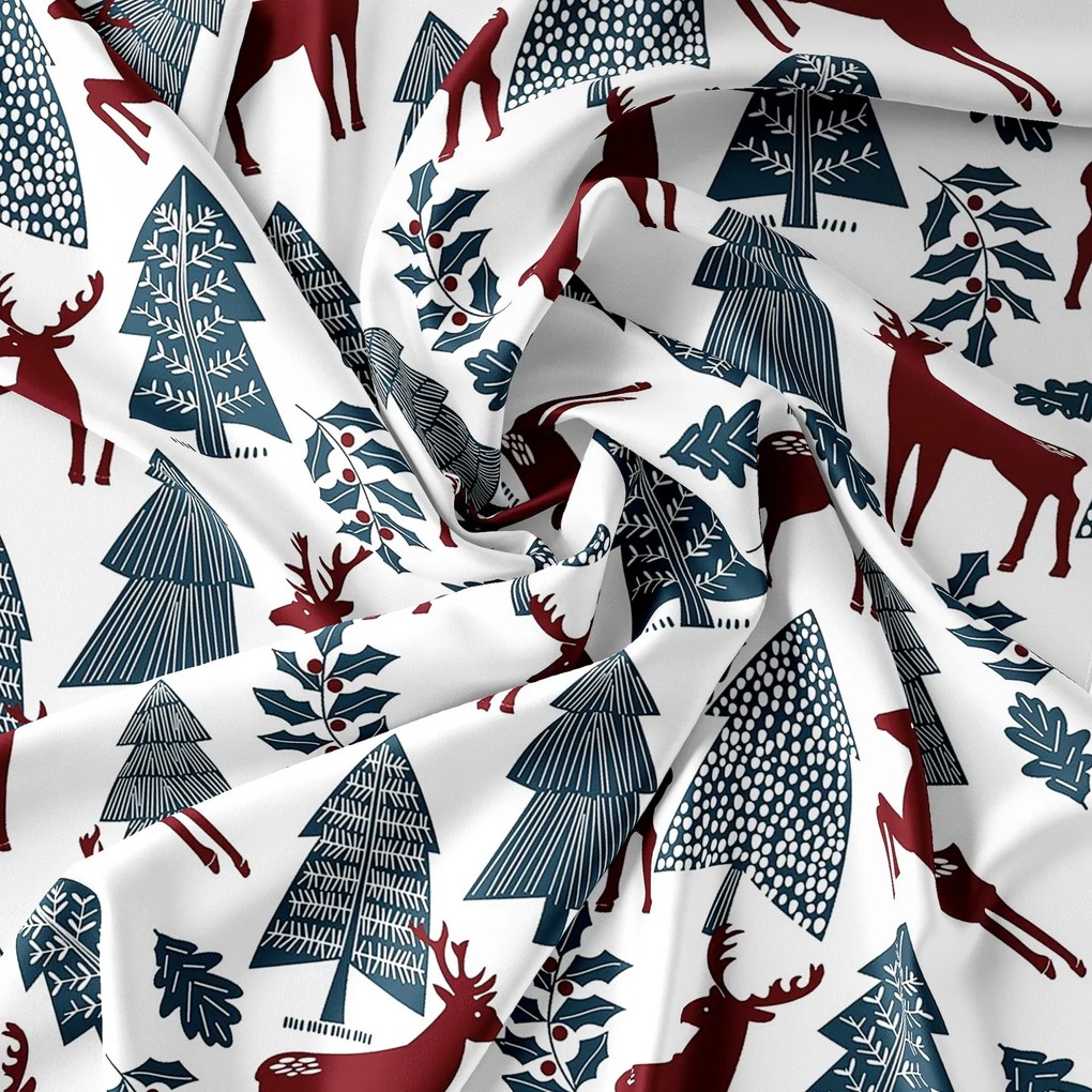 Obliečky z mikrovlákna CHRISTMAS WOOD biele Rozmer obliečky: 70 x 90 cm | 140 x 220 cm
