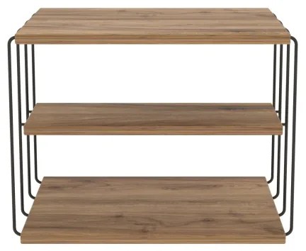 Odkladací stolík LIFON 40x50 cm hnedá/čierna