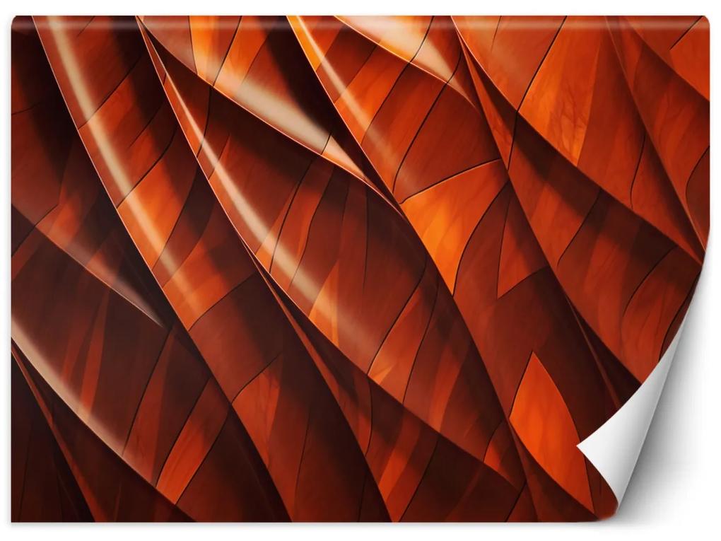 Fototapeta, Oranžová textura 3D - 200x140 cm