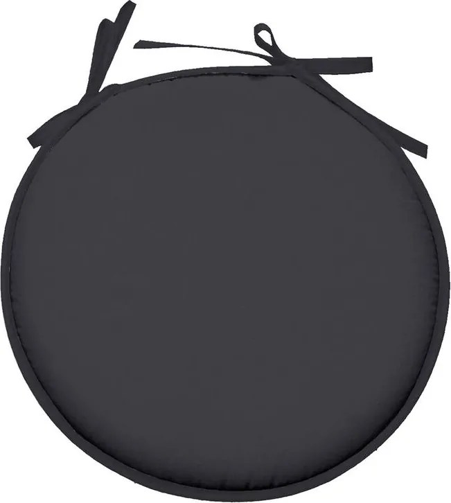 Podsedák na stoličke NELSON guľatý antracitový sada 4 ks