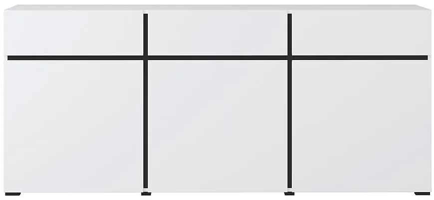 Komoda Cross3d3s biely/Čierna