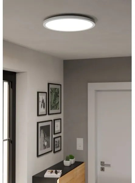Eglo 901472 -LED RGBW St. kúpeľ. svietidlo ROVITO 18,5W/230V pr.38,9cm IP44 biela