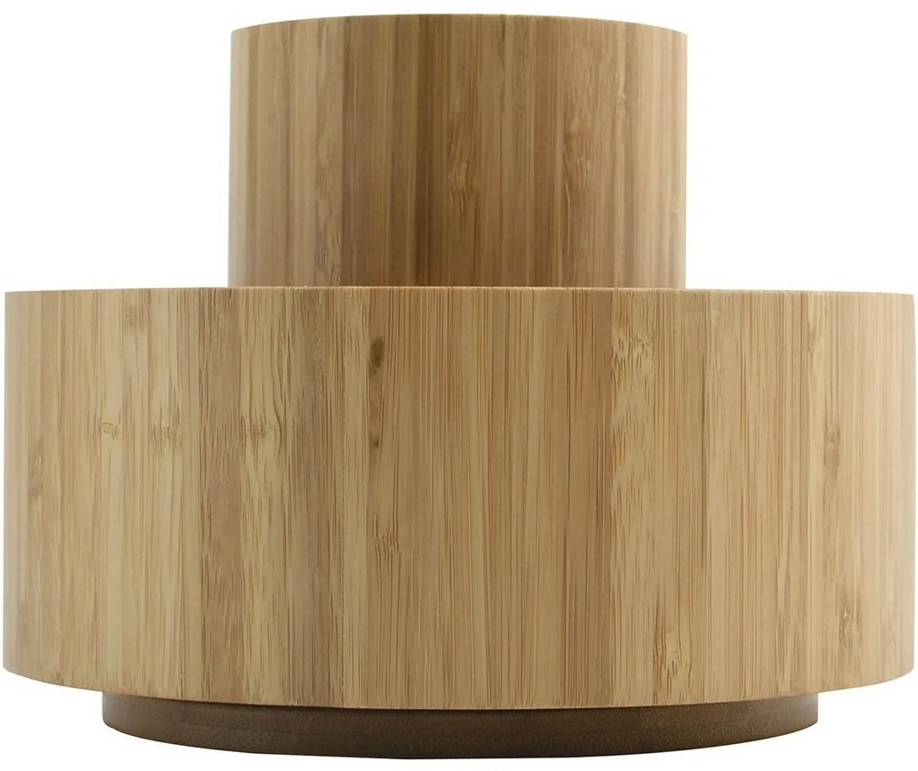 MSV Bambusový otočný organizér na kozmetiku Isalys 20 x 15,3 cm