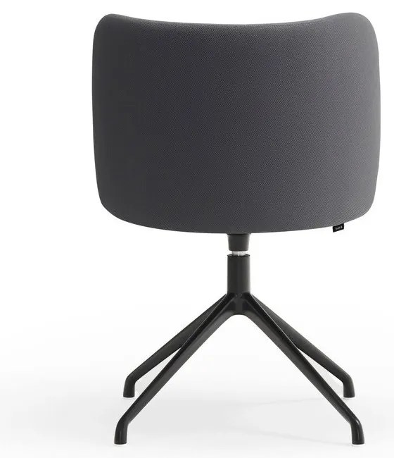 Tmavosivé čalúnené jedálenské kreslo Mogi – Teulat