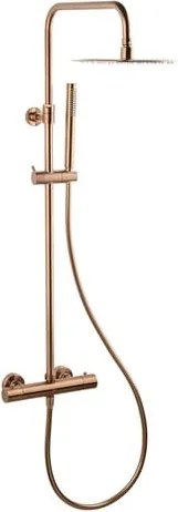 Sprchový systém SAT Aurum s termostatickou batériou brúsený rose gold SATSSTKAURBRG