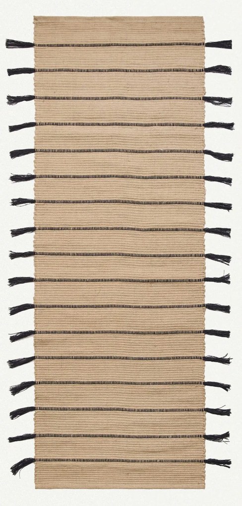 Ručne viazaný kusový koberec Lorrel J 19 Natural, 80x150, béžová, chodba / predsieň, Diamond Carpets India