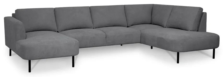 Tmavosivá rohová pohovka (pravý roh/do "U") Hero – Scandic