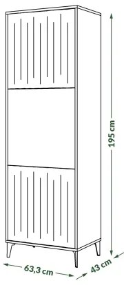 Skrinka RONJA taupe/čierna