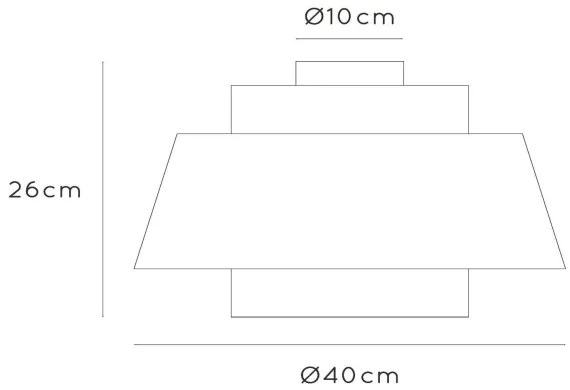 Lucide 21135/01/38 - Stropné svietidlo TRIBUTE 1xE27/40W/230V krémová