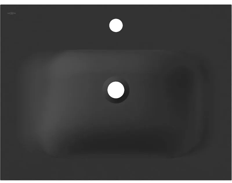 Mexen Vela, umývadlo na zapustenie 61 x 46,5 cm, čierna matná, 25236071