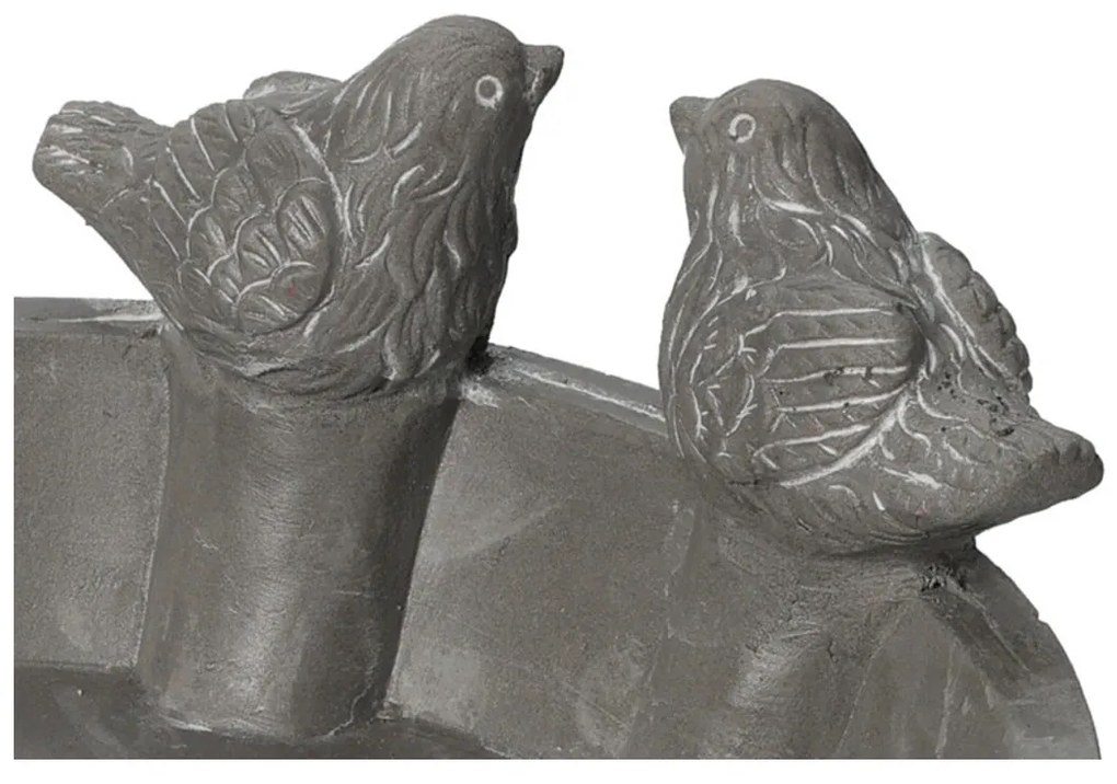 Napájadlo pre vtáky Suzan, 6,5x23,5 cm, mgo, sivá