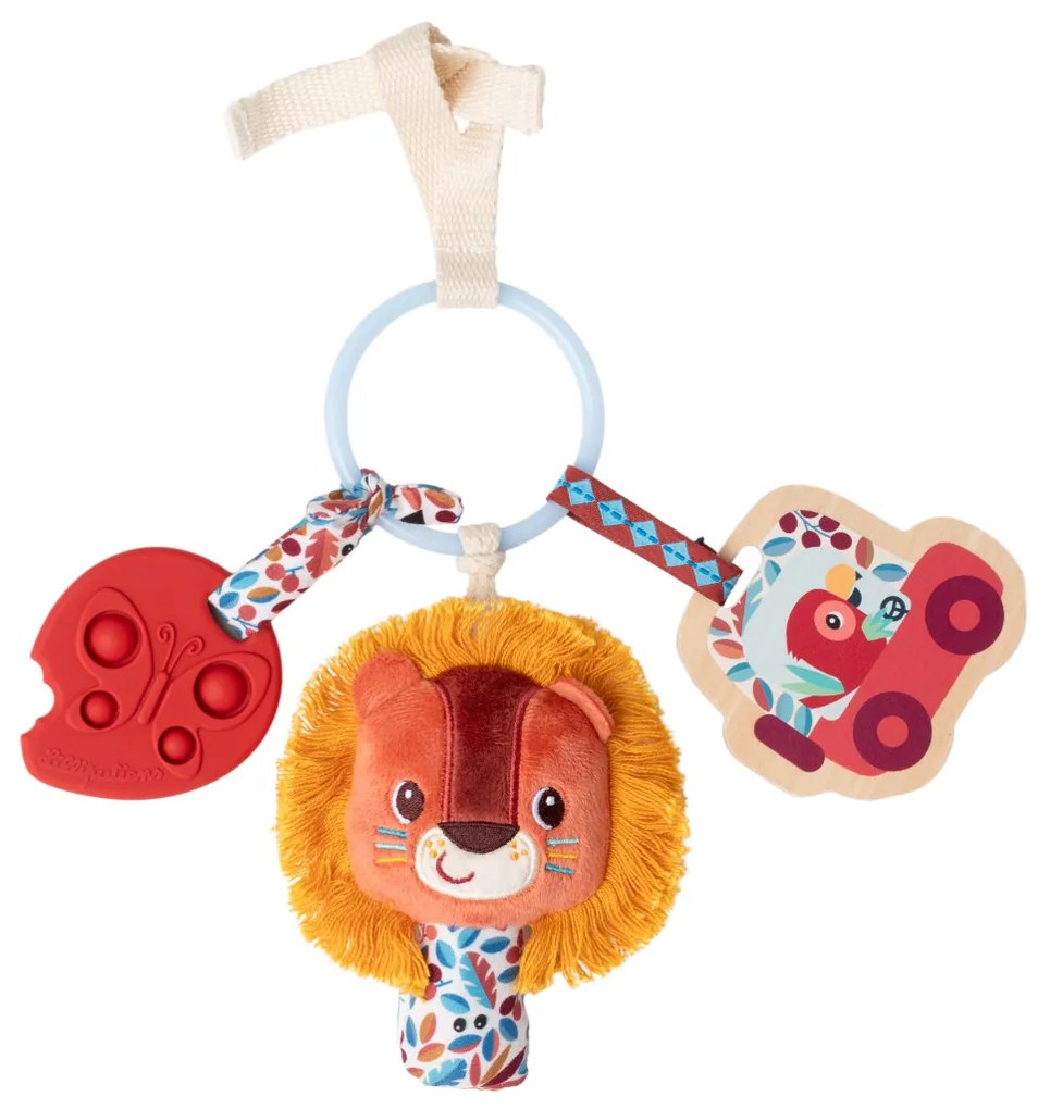 Lilliputiens - Safari krúžok s aktivitami a zrkadielkom - lev Jack