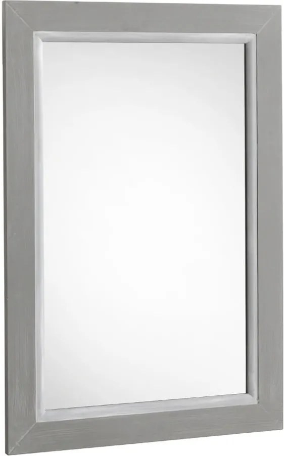 Sivé nástenné zrkadlo Geese Paris, 55 x 85 cm