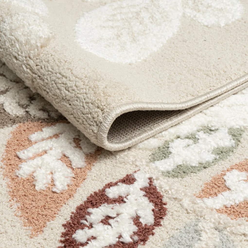 Angel Carpet, Kusový koberec Aurora 25 Beige, 60x110, béžová, kancelária