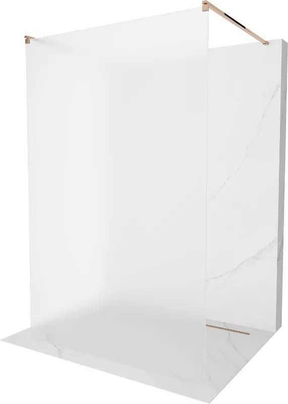 Mexen Kioto voľne stojaca sprchová stena 100 x 200 cm, inovať 8 mm, zlatoružová - 800-100-002-60-30