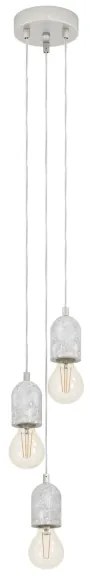 Eglo 95523 - Luster SILVARES 3xE27/60W/230V