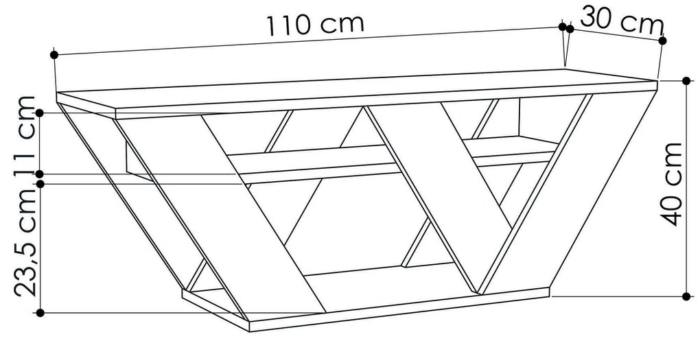 TV stolík Parvati (antracit). Akcia -20%. Vlastná spoľahlivá doprava až k Vám domov. 1067319